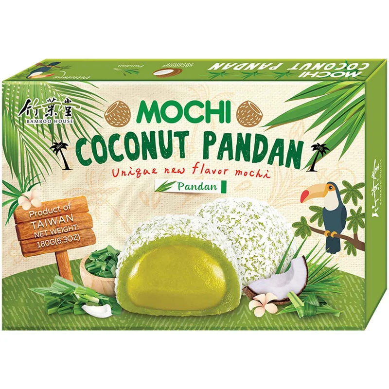 Bamboo House Mochi - Coconut Pandan (Original) 180gm