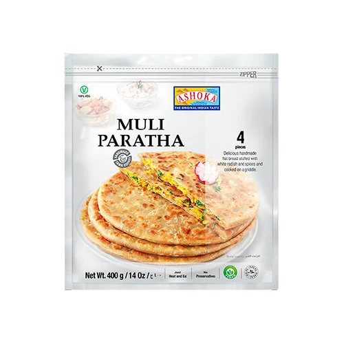 Frozen Ashoka Muli Paratha (4 pcs) 400gm - Only Berlin Delivery