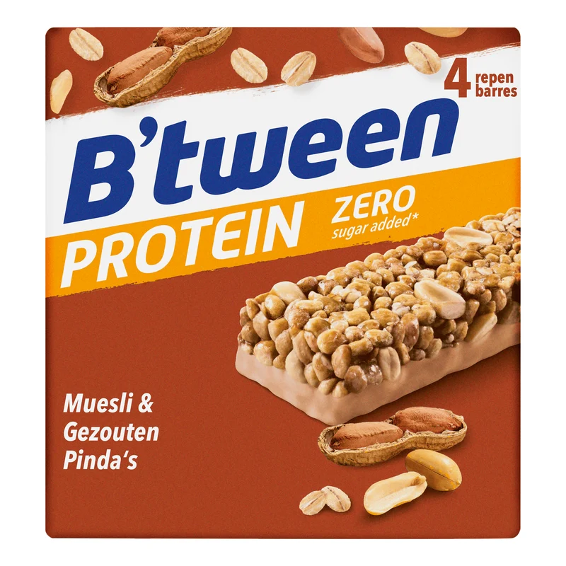B'tween Proteinreep zero gezouten pinda's