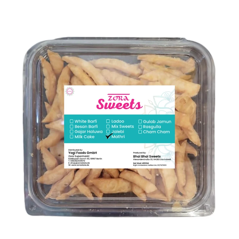 Zora Sweets - Mathri 400gm