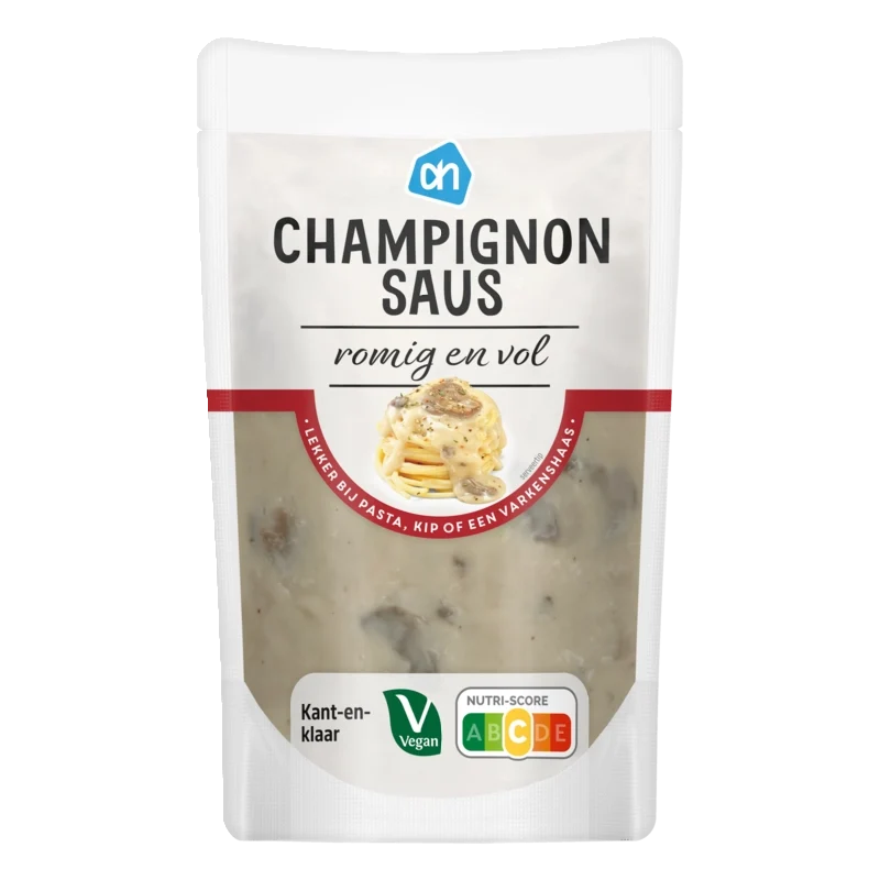 Champignon saus romig en vol