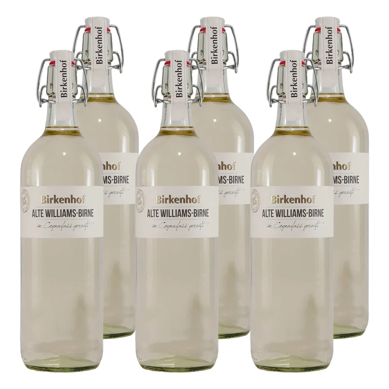 Birkenhof Alte Williams-Birne Obstbrand (6 x 1,0L)
