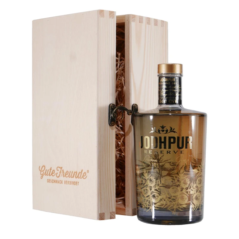 Jodhpur Reserve London Dry Gin mit Geschenk-Holzkiste