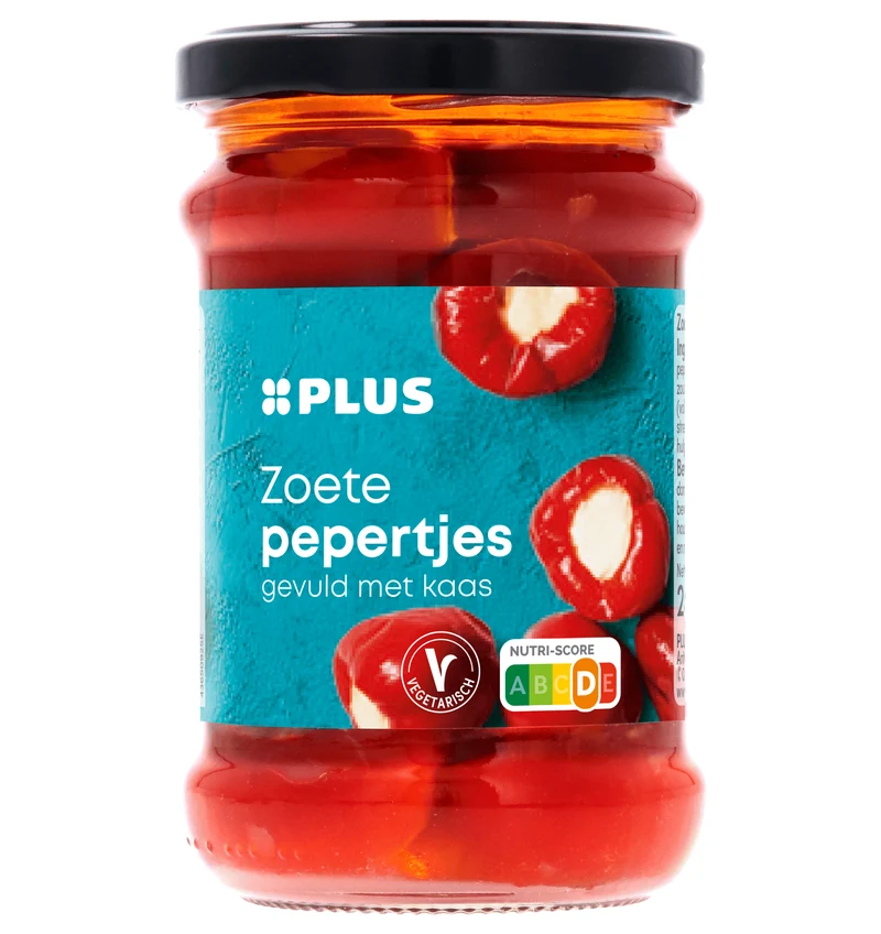 Zoete pepertjes gevuld met kaas