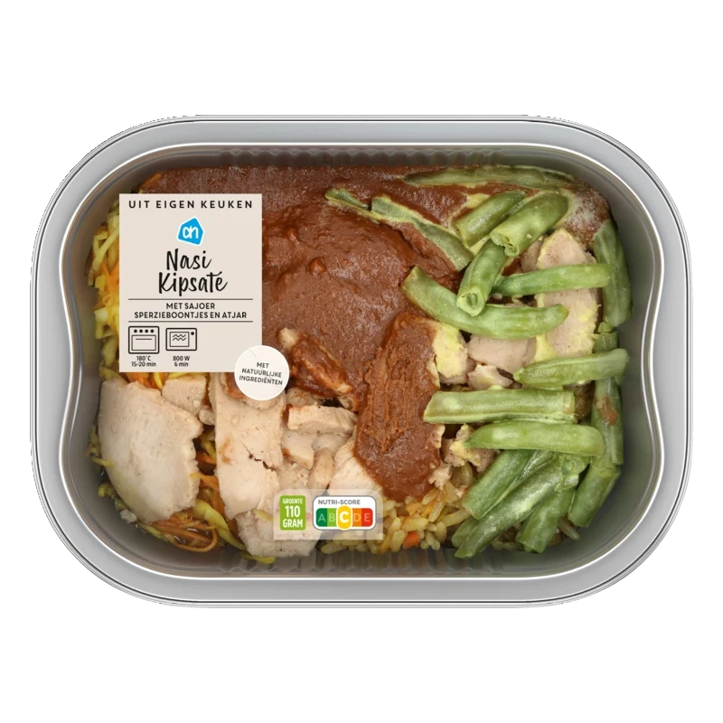 Verse maaltijd nasi kipsate