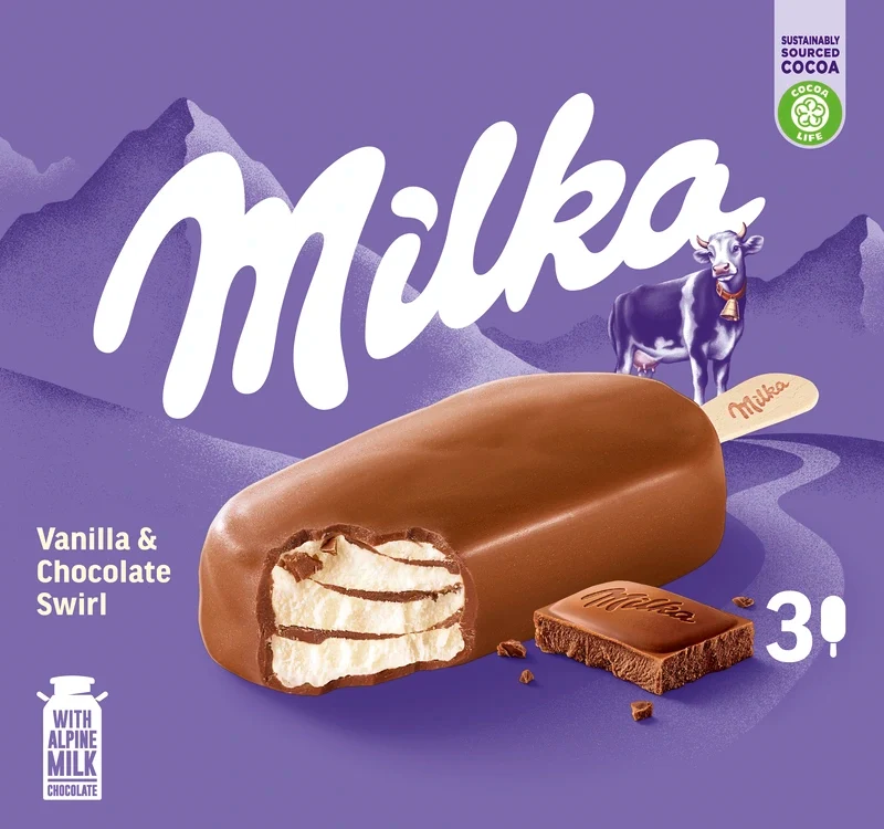 Milka Vanilla & chocolate swirl