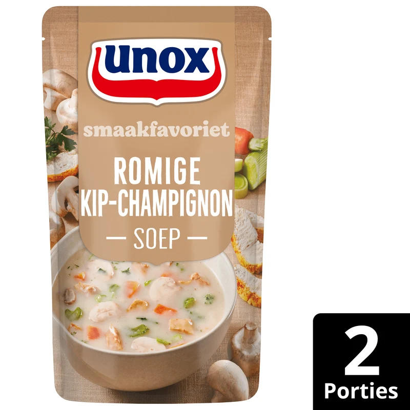 Unox Soep In Zak Kip Champignonsoep