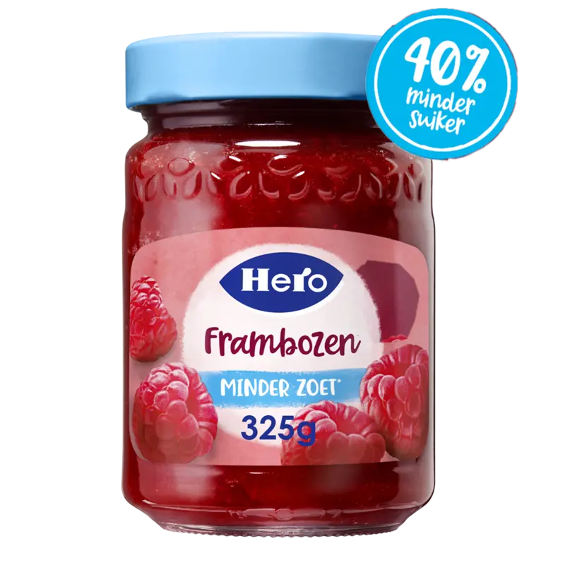 Hero Jam minder zoet frambozen