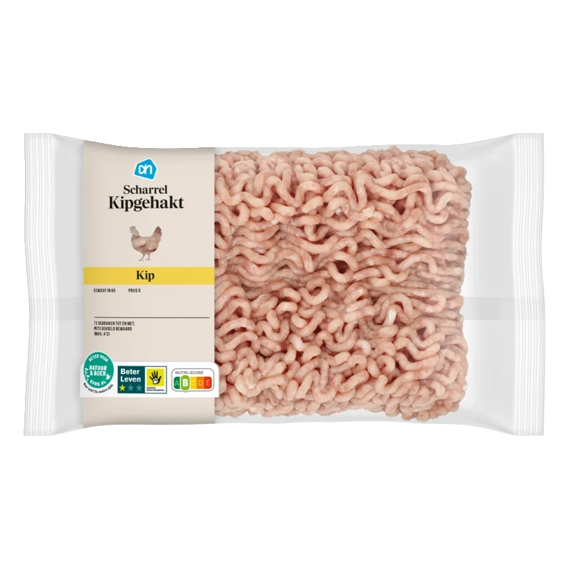 Scharrel kipgehakt