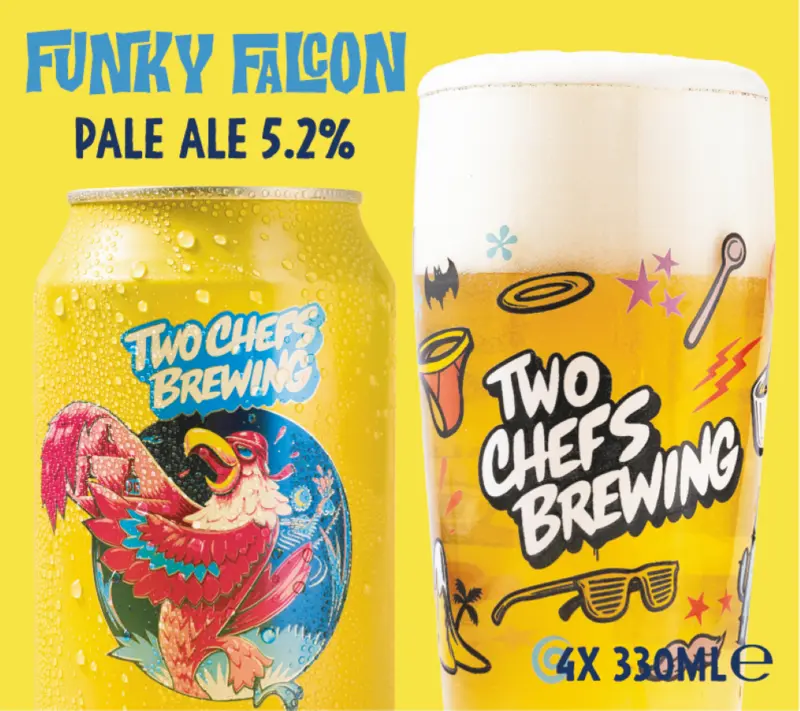 Two Chefs Brewing Funky falcon 4-pack