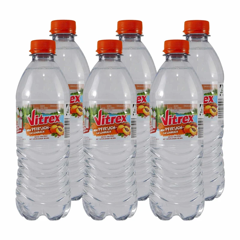 Vitrex Pfirsich Erfrischungsgetränk (6 x 0,5L) EINWEG