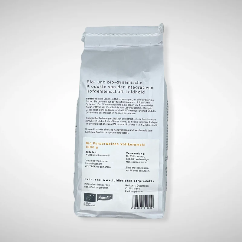 Bio Purpurweizen Vollkornmehl (ZENTROFAN®-gemahlen)
