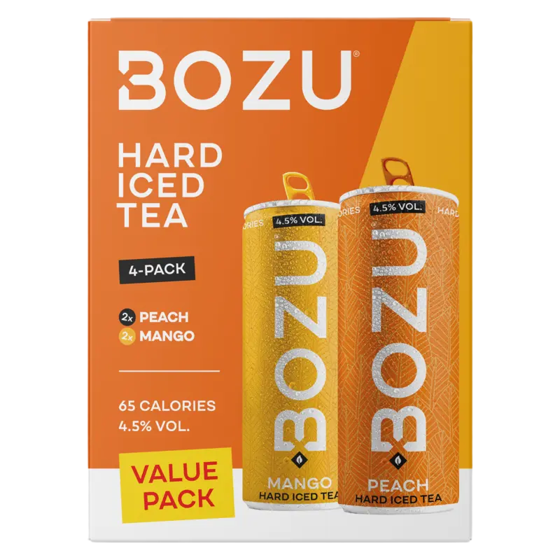 Bozu Hard iced tea peach 4-pack