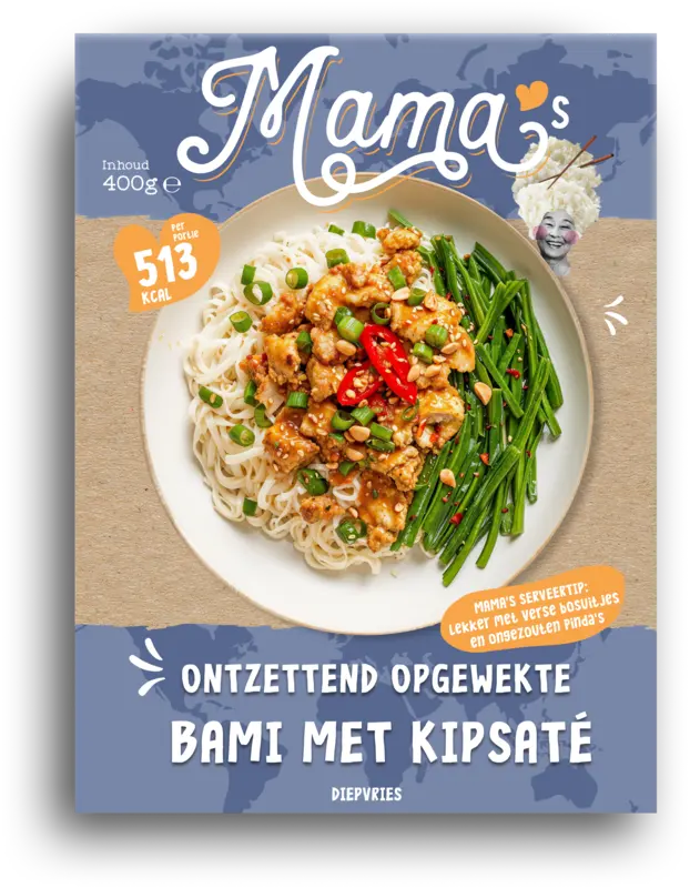 Mama's Bami met kipsate