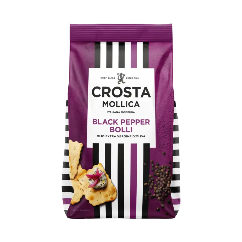 Crosta & Mollica Bolli crackers zwarte peper
