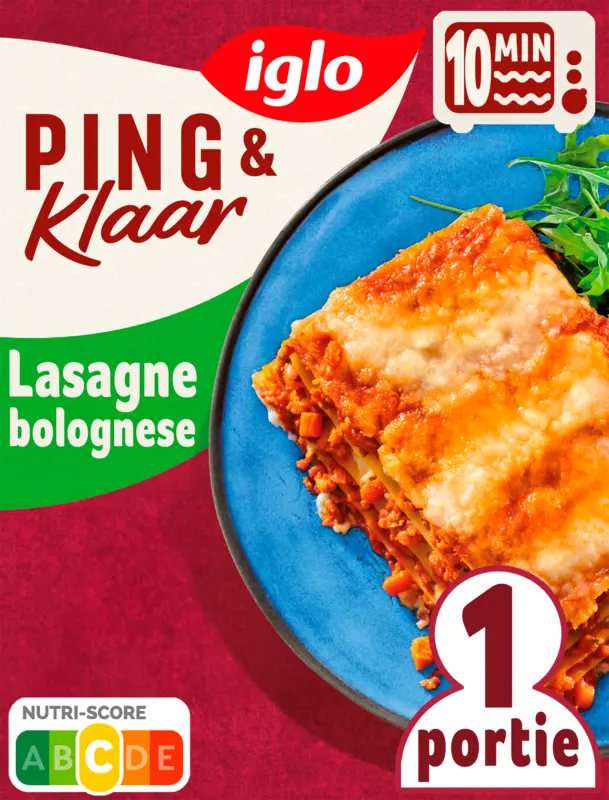 Iglo Ping & klaar lasagne bolognese
