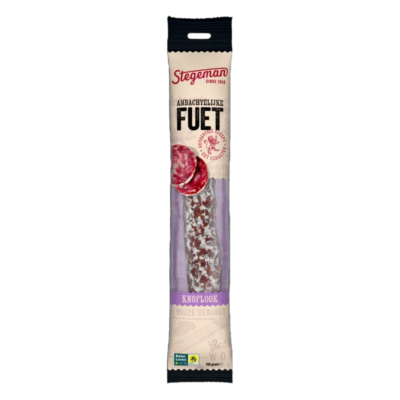 Stegeman Fuet knoflook basilicum