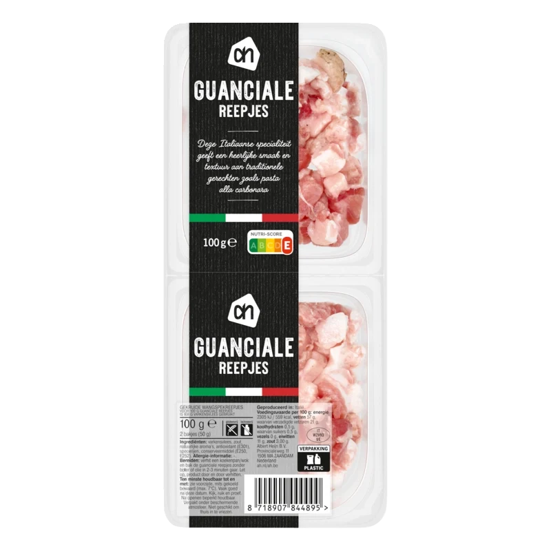 Guanciale blokjes