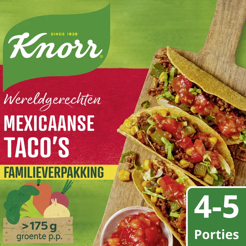 Knorr Wereldgerecht Mexicaanse taco's family