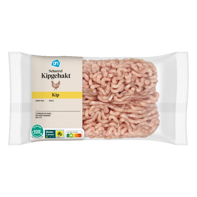 Scharrel kipgehakt