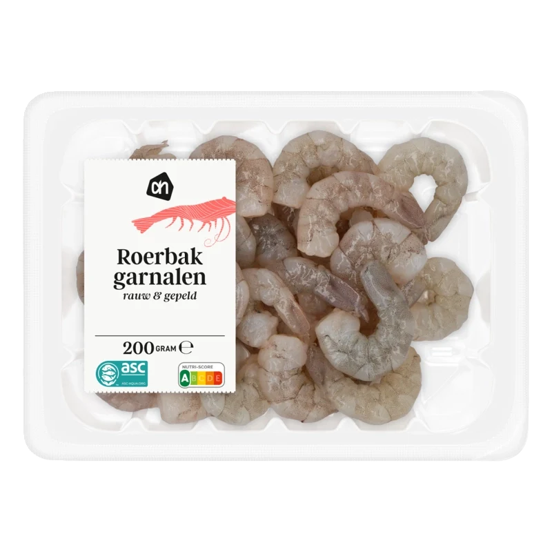 Roerbakgarnalen naturel