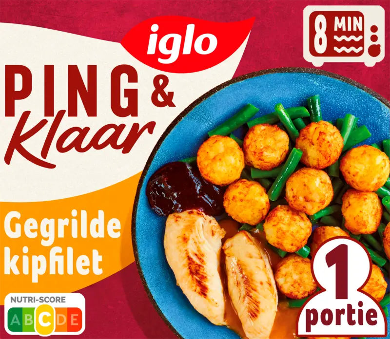 Iglo Ping & klaar gegrilde kipfilet met rösti