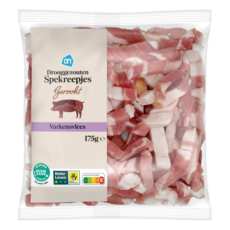 Drooggezouten spekreepjes