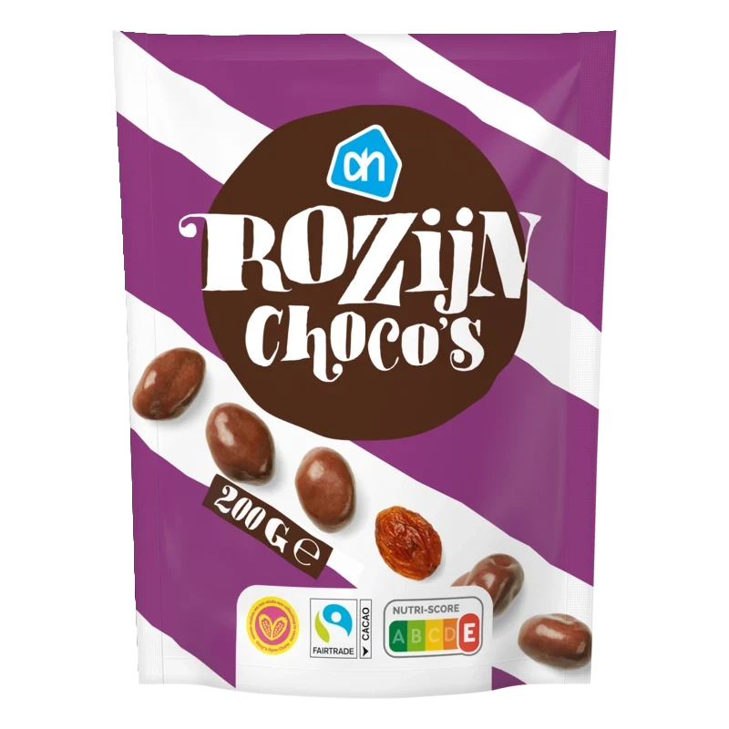 Rozijn choco's