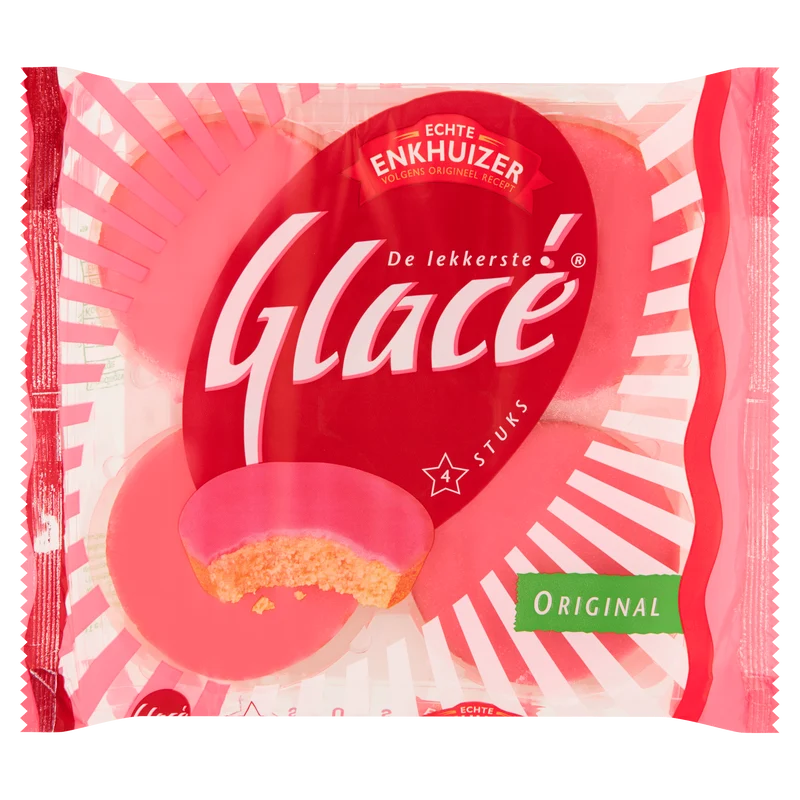 Echte Enkhuizer Glacé roze koeken