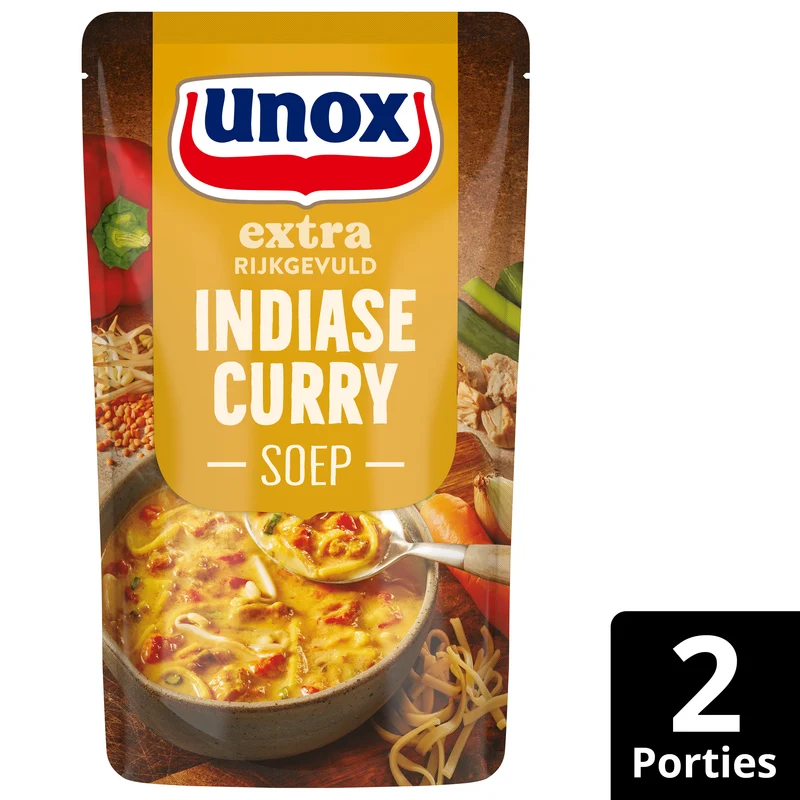 Unox Soep in zak Indiase curry extra gevuld