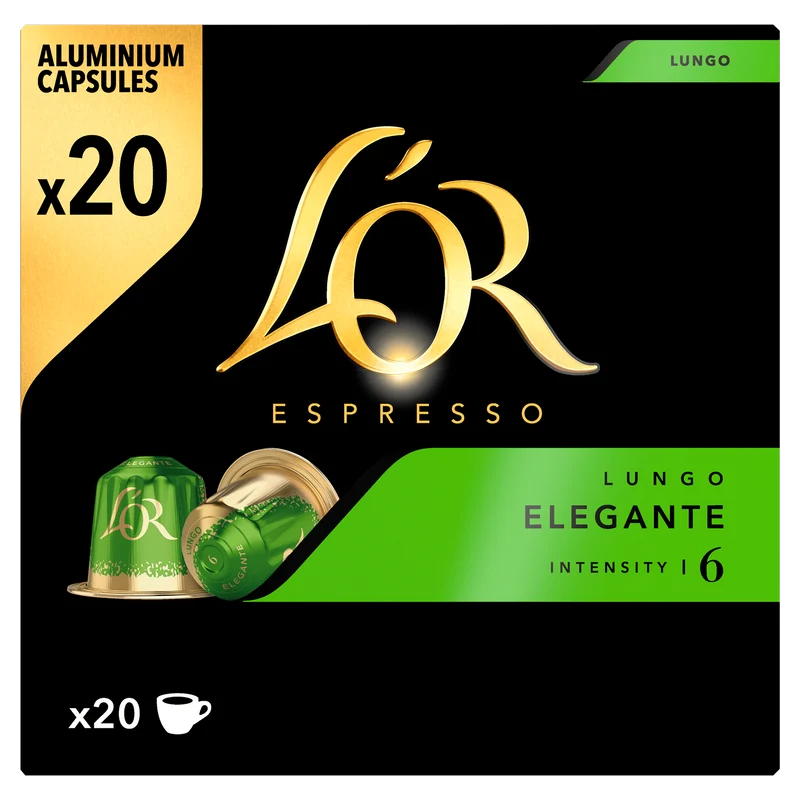 L'Or Lungo elegante voordeelpak koffiecups