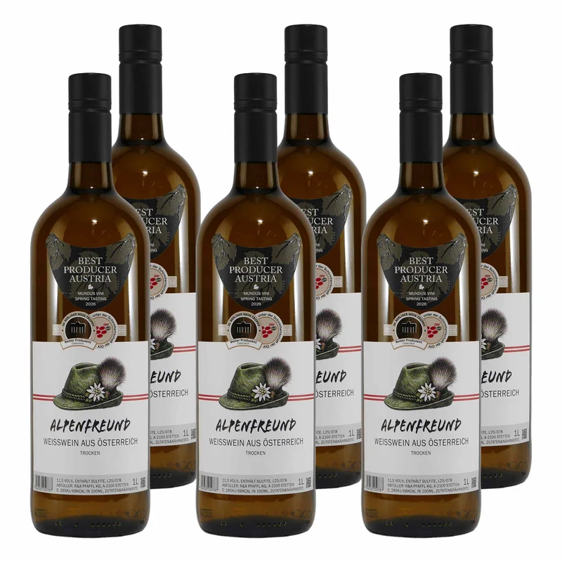 Alpenfreund Weisswein -trocken- (6 x 1,0L)