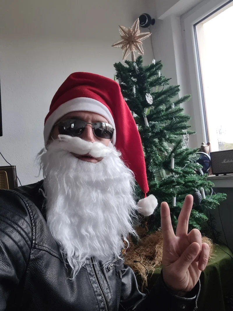 Weihnachtliche Biergarage