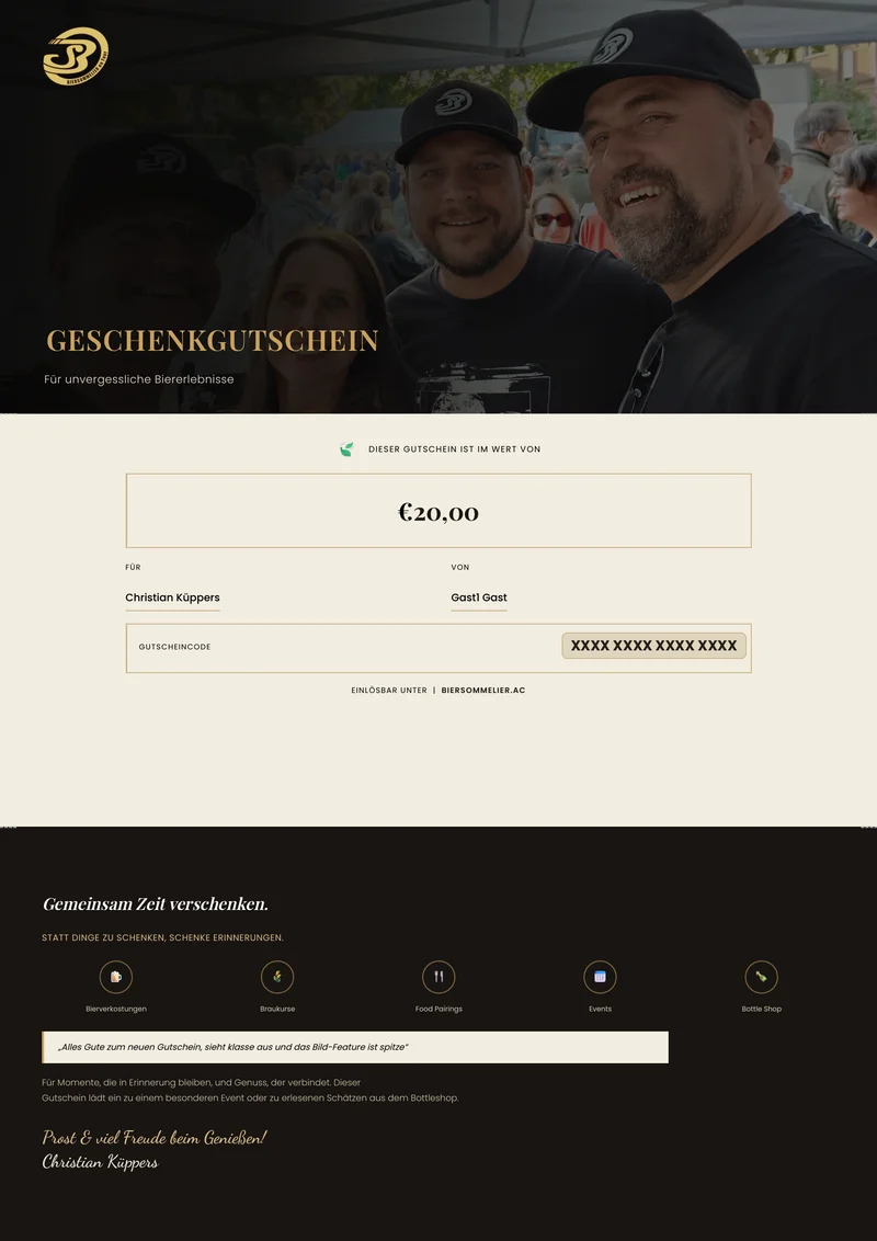 Online-Geschenkgutschein