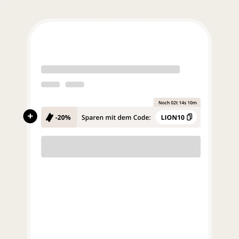 Produktseiten kopierbarer Rabattcode