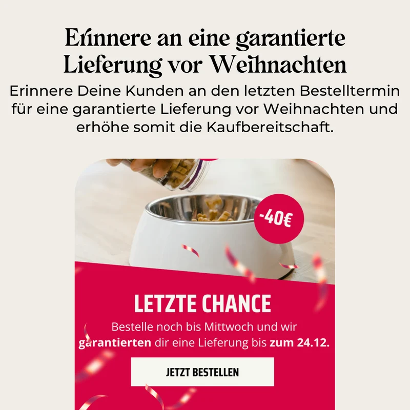 Last Shipping Day Kampagne