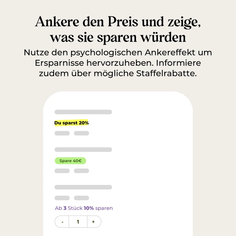 Produktseiten Preis Badges
