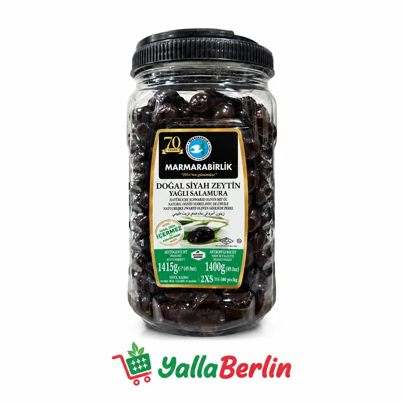 Marmarabirlik (ELIT) SCHWARZE Oliven 1400g