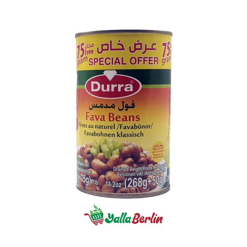 DURRA GEDÜNSTETE BOHNEN (268+50 Gr Netto)