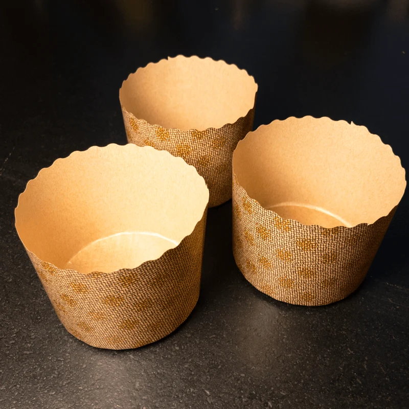 Panettone Backformen, klein, 180 ml, 10 Stück