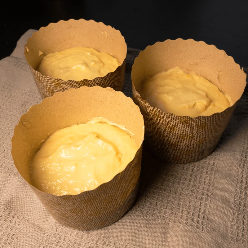 Panettone Backformen, klein, 180 ml, 10 Stück