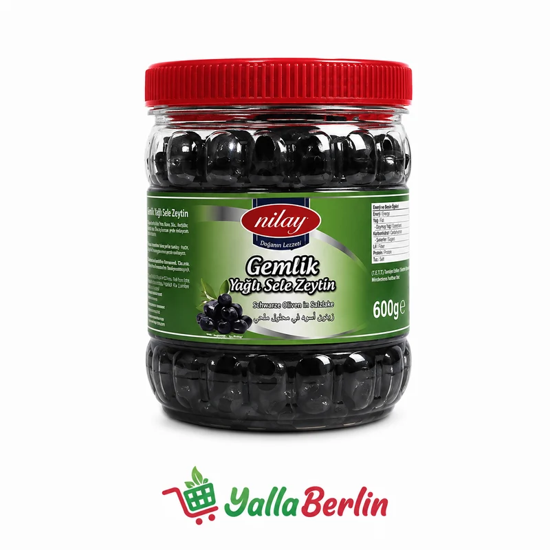 Nilay Gemlik schwartz Oliven 600gr