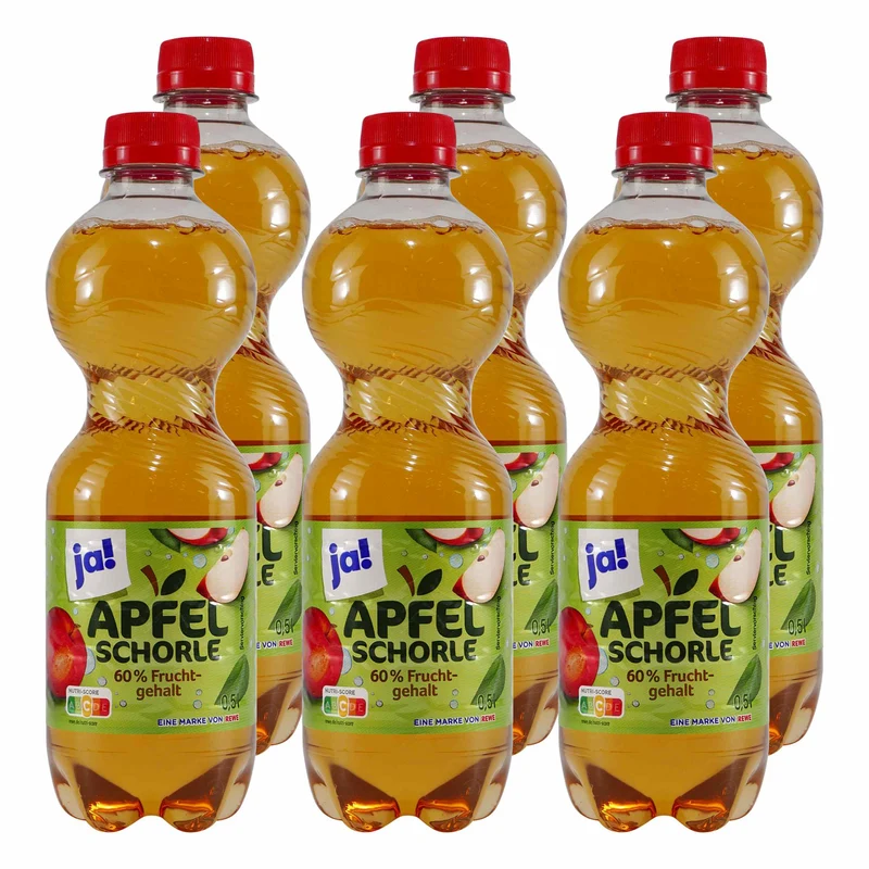 ja! Apfelschorle (6 x 0,5L) EINWEG