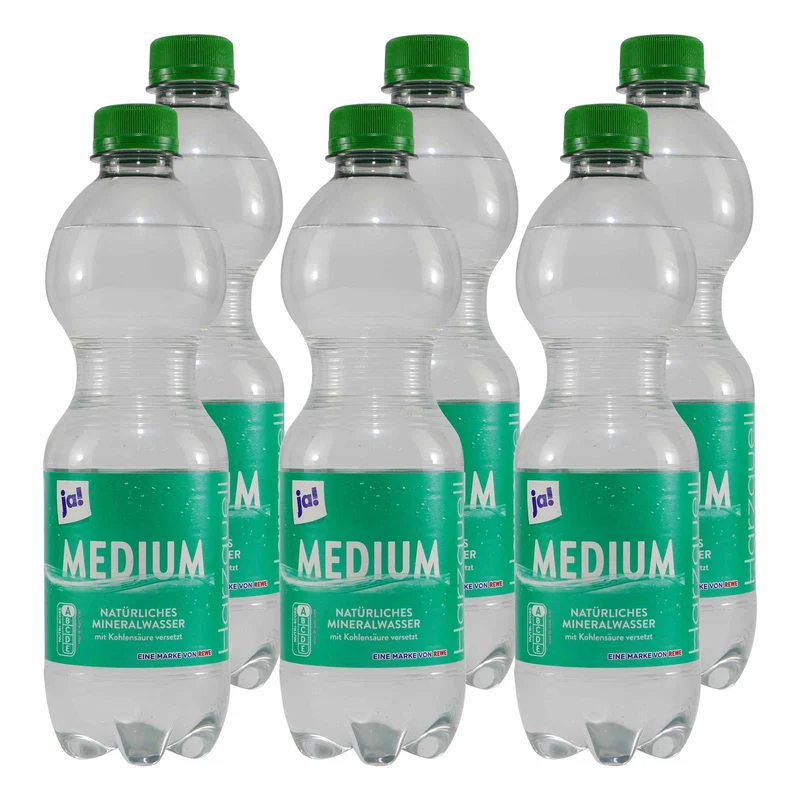 ja! Mineralwasser -Medium- (9 x 0,5L) EINWEG