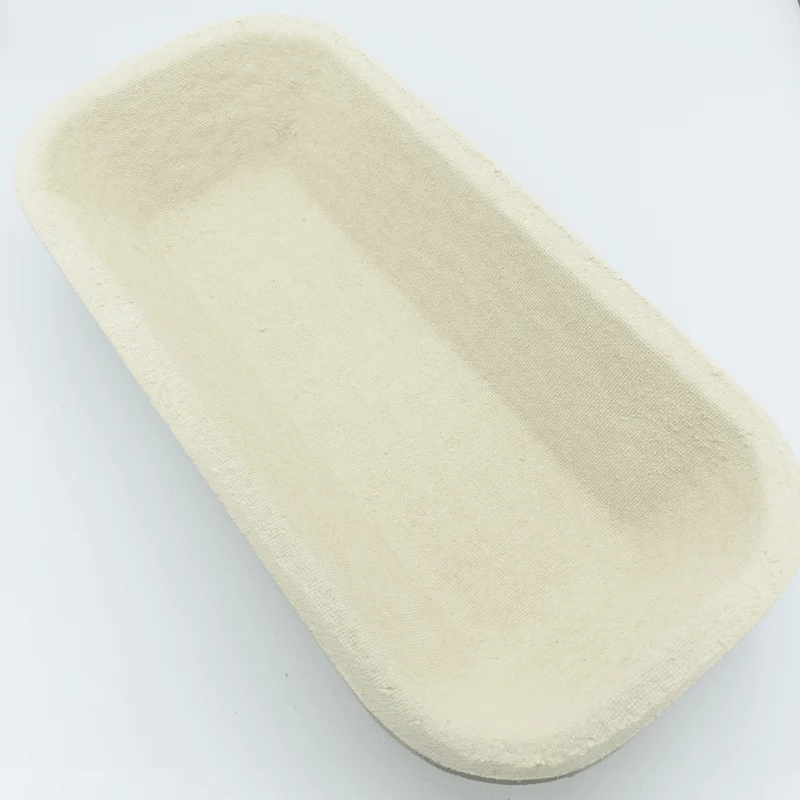 Gärkorb (Brotform, Simperl) Oval länglich eckig aus Holzschliff, 1,5-2 Kg, 34 x 15 cm