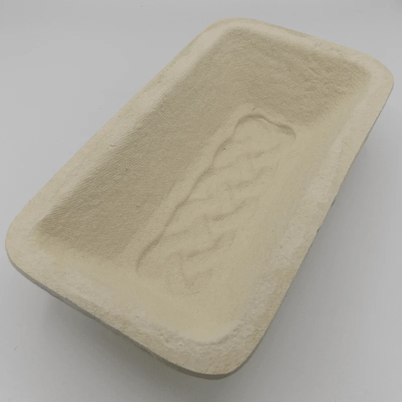 Gärkorb (Brotform, Simperl) länglich eckig mit Zopfmuster aus Holzschliff, 1 Kg, 24 x 12 cm