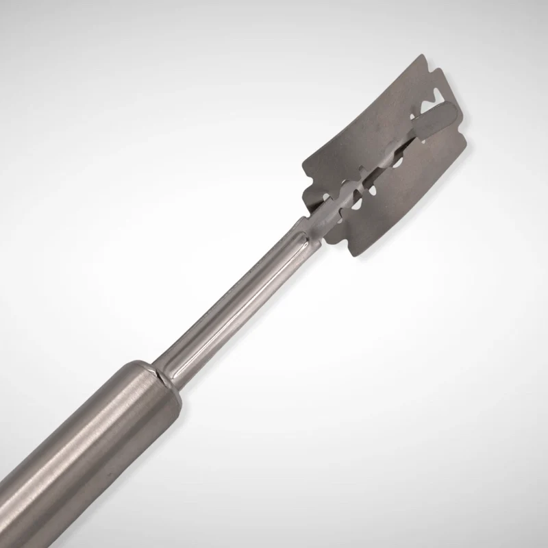 Teigritzer (Baguettemesser, Bäckermesser) Edelstahlgriff mit Rasierklingen