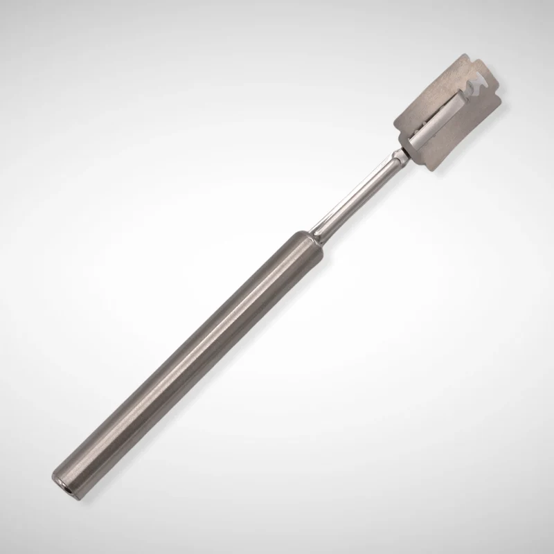 Teigritzer (Baguettemesser, Bäckermesser) Edelstahlgriff mit Rasierklingen