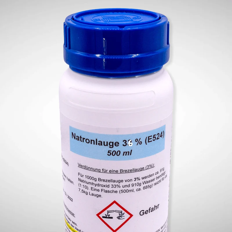 Brezellauge, Natronlauge 36% für Laugengebäck, 500 ml