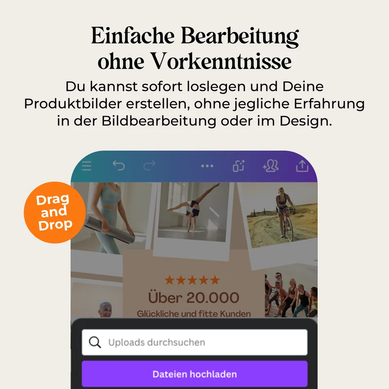 Produktbildvorlagen + AI Generierung
